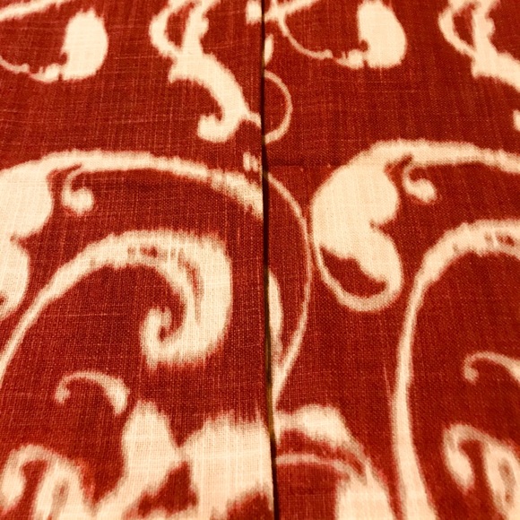 New Pottery Barn Anza Ikat Pillow Cover, Red / White,  20” - Picture 9 of 9